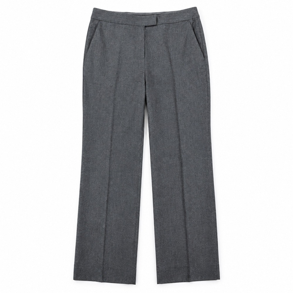 Brooks Brothers 346 Caroline Fit 100% Wool Cropped Dress Pants Gray 14P Office